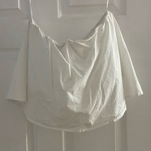 Babaton Linen Strapless Top